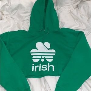 Adidas Knock Off St Patrick’s Crop Sweatshirt